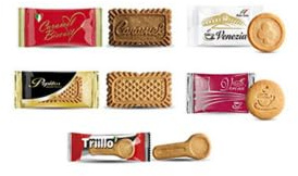 Emmepi Dolci - Biscotti Assortiti Monoporzione Confezionati Singolarmente, 180 pezzi totali in 5 varietà. Biscottini da caffè fatti in Italia, ricetta tradizionale.