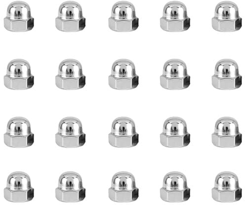 20 Pcs Acorn Cap Nuts, M6 Stainless Steel Hex Dome Cap Nut for Screws and Bolts
