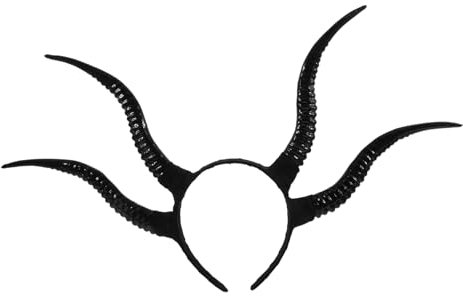 Yardenfun Demon Horn Headband Animal Costume Prop Devil Horn Hair Hoop Sheep Horn Hair Hoop Ox Headbands for Women Horns Headpiece Horns Cosplay Halloween Hair Accessories Ram Horns Plastic