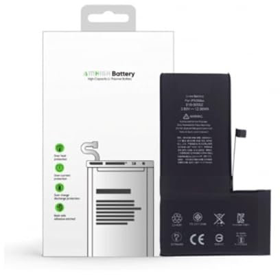 starfix Ersatz Akku kompatibel mit iPhone XS Max, 3150 mAh inkl. Montagekleber (A1921, A2101, A2102, A2104, A2103, A2217) (AMHigh Premium) Accu Batterie Battery