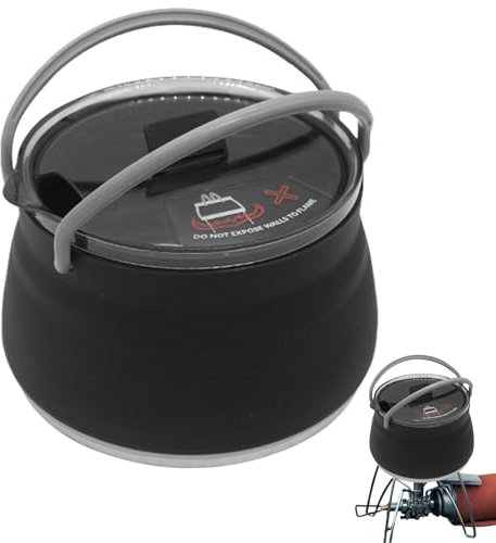 Hervidor plegable para camping, tetera de viaje , hervidor de agua portátil para hervir agua, té y café, tetera
