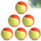 GBKDQQ 6 Stück Tennisbälle: Tennisball Anfänger Tennis Training Balls Kinder Stage 3 Tennisbal Übungs Ball Orange Kinderbälle für Haustiere Sport Spiele für Kinder & Einsteiger