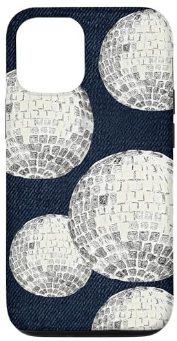 Spiegelkugel Disco handbemalt trendy ästhetisch Damen Hülle für iPhone 13