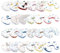 Totsy Baby Stillkissen klein Mond Minky 130 cm - Nursing und Breastfeeding Pillow Stillmond Stützkissen Stillhörnchen kleines Still Kissen und Lagerungskissen beim Stillen ZUFÄLLIGEN Variante