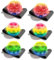 PASLFC 6 Stück Handgelenk Return Ball,Jumping Ball mit Schnur,Springball mit Schnur,Handgelenk Ball Kinder,Gummi Rebound Ball,Sport Andgelenkball,Bouncing Ball an Schnur,für Spielen&handgelenkübungen