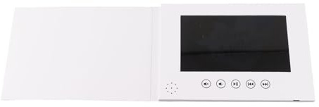 Bewinner Memories Video Book, Elektronische Grußkarte mit Integriertem Lautsprecher, 720p HD LCD -Bildschirm Video und Bild -DIY -Videobroschüre mit 128 MB für Hochzeits Weihnachten (7inch)