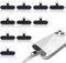 JEYORZY 10 pcs Patchs universels pour Cordon, Patch Universel pour Cordon de téléphone, s'adapte à Toutes Les Coques de téléphone Standard–Pièce de Rechange pour Sangle de téléphone Portable, Noir