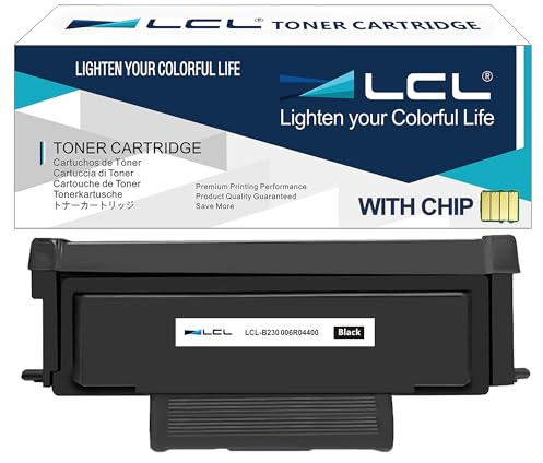 LCL Wiederaufbereitete 006R04400 Schwarz Hohe Kapazität 3000 Seiten Tonerkartusche kompatibel für Xerox 006R04399 006R04400 für Xerox B225 B230 B235 B225DNI B230DNI B235DNI Printers (1-Pack)