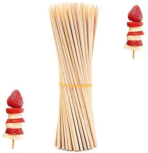 oujilet 50 Stück Holzstäbchen zum Basteln, Ø 5 mm Länge 30 cm Holzstäbe Holzstäbchen für Bastelarbeiten, Bastelstäbe für Kunst und Handwerks Projekte