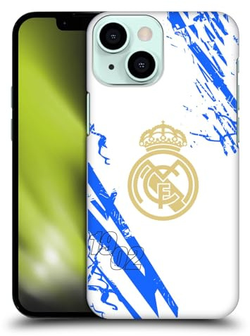 Head Case Designs Officially Licensed Real Madrid CF White Blue Urban Hard Back Case Compatible With Apple iPhone 13 Mini