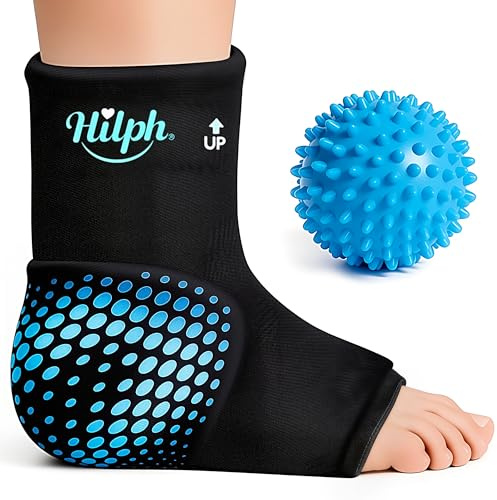 Hilph Kühlmanschette Fuß Knöchel Kühlpads mit Massageball, Doppelgel Gel