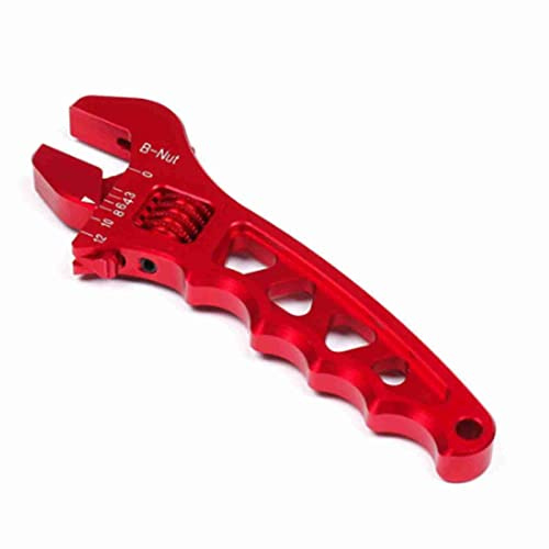 Fyearfly Adjustable Wrench, Smooth Rotation, Rustproof, Lightweight Monkey Spanner for Home and Auto Repairs, Compact and Durable, Red