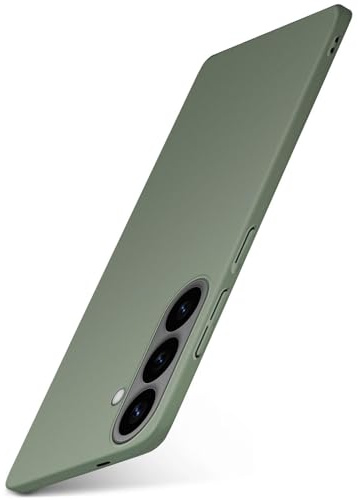 moex für Samsung Galaxy S26 Hülle Ultra Dünn, Schutzhülle mit erhöhtem Kameraschutz, Slim Cover Hardcase Backcover, Dünnste Handyhülle Minimalistisch Alpha Case, Matt Oliv