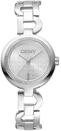 DKNY Open Link Damenuhr Edelstahl Mineralglas Quarzwerk