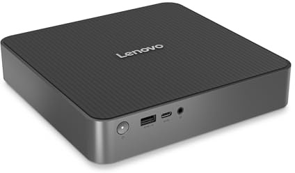 Lenovo IdeaCentre Mini Tower Gen 10 - Mini PC Desktop, Intel Core 5 210H, RAM 16GB, SSD 512GB, Wi-Fi 6E, BT 5.3, Windows 11 Home - Luna Grey