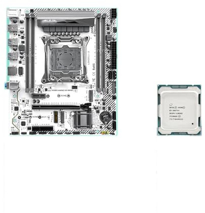 Compatibilità Fit For JGINYUE X99 GAMING Scheda madre M-ATX combo Intel® E5 2667 V4 Kit CPU bundle DDR4 TPM interfaccia DIY ARGB