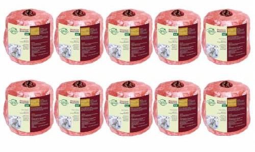Barakah Himalayan Horse Salt Lick | Natural Pink Salt Block with Hanging Rope | 1-1.5kg Each | Suitable for All Animals | Sourced from Pakistan | Pack of 10