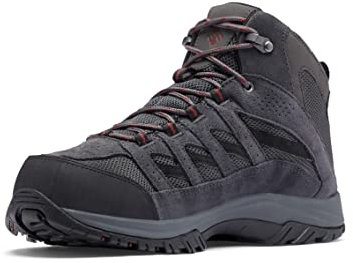 Columbia Crestwood Mid WP wasserdichte Wanderstiefel für Herren, Braun (Cordovan x Squash), 40.5 EU