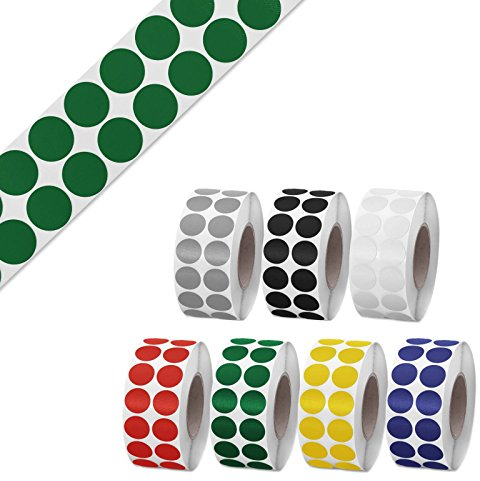 Gewebeklebepunkte Klebepunkte aus Gewebeband | 30 mm rund | Farbe frei wählbar | grün 500 Stück