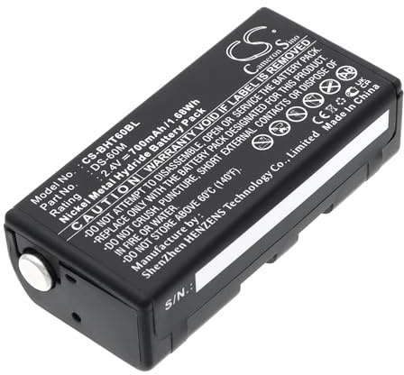CS-BHT60BL Akku 700mAh Kompatibel mit [Denso] B-60N, BHT 8000, BHT-6000 Ersetzt DS-60M