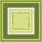 Sovie HORECA Airlaid Tischdecke THEA in Lime, 80 x 80 cm, 20 Stück – verspielte Ornamentik mit barocken Elementen, stoffähnliche Einweg-Tischdecken für Gastronomie, Feiern, Catering & Events