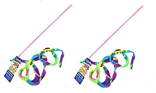 CAT DANCER-Cat Charmer Wand,Teaser-Cat & Kitten Toy! Color:Rainbow Size: by