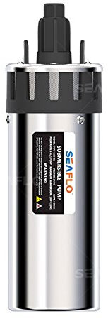 SEAFLO Bomba solar sumergible de acero inoxidable para pozos, 24 V, 1.7 GPM