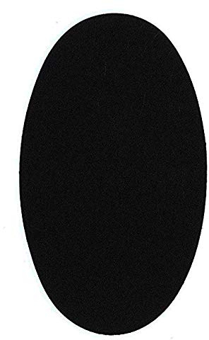 6 rodilleras color Negro termoadhesivas de plancha. Coderas para proteger tu ropa y reparación de pantalones, chaquetas, jerseys, camisas. 16 x 10 cm.