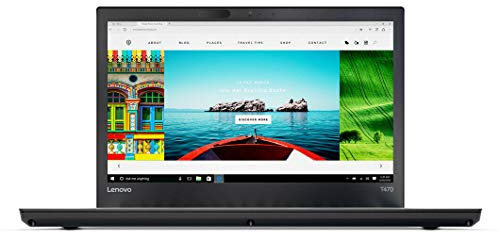 Lenovo ThinkPad T470 Ordinateur portable professionnel HD 14 po, Intel Core i5-6200U jusqu'à 2,8 GHz, 8 Go DDR4, SSD PCIe 256 Go, webcam, AC sans fil, Bluetooth, Thunderbolt, lecteur d'empreintes