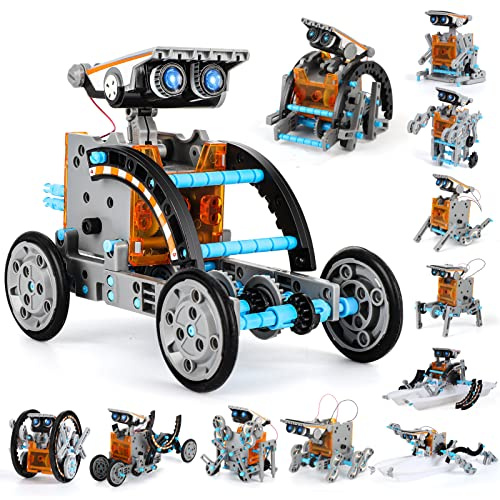 Lucky Doug Solar Power Kits Toys for Boys Girls Ages 8-13 STEM Robot Kit Gifts for Kids 8 9 10 11 12 13 Years Educational Building Science Experiment Set Birthday for Teenagers