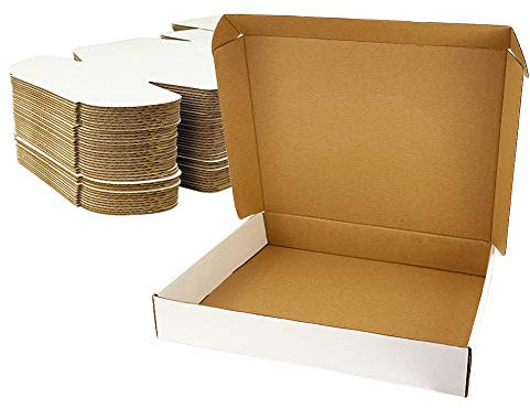 Giftgarden Maxibrief Karton aus Kraftpapier, 330 x 254 x 51 mm, 25 Stück, Weiß