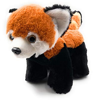 Onwomania Plüschtier Stofftier Kuscheltier Katzenbären Raubtier Roter Panda Länge 26 cm Braun