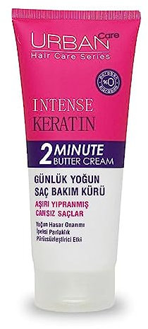 Urban Care Intense Keratin Strengthens & Repairs 2 Minute Butter Cream, 200ml
