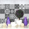 RE-COVERTILES - Pegatinas para Azulejos de Baño y Cocina 24 Piezas 10x10 cm - PS00008 Decoración de pared en PVC Azulejos Mosaico Impermeables estilo Cementina Azulejos