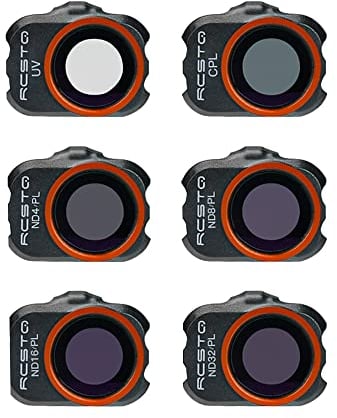 RCstyle Filtro per DJI Mavic Mini 2/SE/Mini 4K Accessori, Mini 2 Filtro per obiettivo fotocamera giunto cardanico (ND4/8/16/32/CPL/UV)