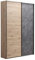 Möbel Jack Kleiderschrank - 2-türig - 150 x 223 cm - Artisan Eiche - Tadao - Schwebetürenschrank Schlafzimmerschrank