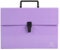 Exacompta 56765E Premium Fächermappe Aquarel aus extra starkem Karton für DIN A4 18 Fächer Clipverschluss PEFC zertifiziert Pastell-Farbe mauve