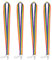 WANDIC Gay Pride Lanyard, 4 Stücke Regenbogen Gestreifte Lanyard Hals mit Gurt Drehbare Metall Clip für Schlüssel Handy Namenskartenhalter