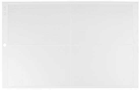 Schneidematte, A3, 45,7 x 30,5 cm, rutschfeste Schneidematte, Schneideunterlage für Vinyl-Schneideplotter(weiß (schwache Viskosität))