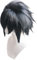 ZUKKY Anime Uchiha Sasuke Cosplay Perücke Kurze Schwarze Perücke mit gratis Perückenkappe Halloween Kostüm Party Perücken