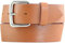 BELTINGER Jeansgürtel aus Vollrindleder 5 cm | Leder-Gürtel für Herren 50mm | Breiter Herren-Gürtel aus echtem Leder | Tabac 105cm