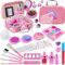 NINGESHOP Set di trucco per bambini per bambine, 30 pezzi lavabile set di trucchi per bambini, sicuro e atossico giocattolo di ruolo, Natale, compleanno, Regali per Ragazze dai 4 ai 12 anni