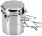 HUIOP 1L Stainless Steel Cooking Kettle Portable Outdoor Camping Backpacking Pot with Foldable Handle,stainless steel pot