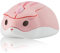 Wireless Hamster Shape Mouse, 1200DPI Low Noise Optical Pink With USB Unified Receiver, Silent Cordless Portable Travel for PC/Mac/Laptop, Gift for Children and Girls