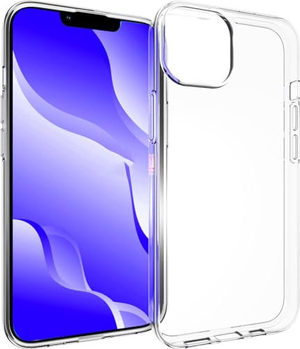 eSTUFF Infinity Vienna W128407472 Weiche Schutzhülle für iPhone 14, 100% recycelt, transparent, 100% recyceltes TPU
