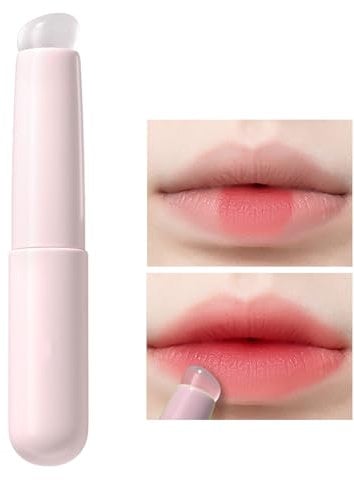 Lip Balm Applicator,Angled Silicone Round Head Lip Smudge Brush - Reusable Multi Function Lip Balm Applicator Lip Scrub Brush Lip Balm Applicator Sponge Lipstick For Lipstick Lip Gloss Concealer