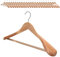 25 x Kleiderbügel Holz VonBueren | 45 x 22,5 cm breit je Bügel/Holzbügel | stabile Holzkleiderbügel | Anzugbügel, Hose, Hemden