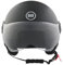 BHR Casco Demi-Jet 835 SPECIAL - Casco Scooter Omologato ECE 22.06 con Visiera a Occhiale Antigraffio - Sgancio Micrometrico e Guanciali Removibili - Nero Opaco S