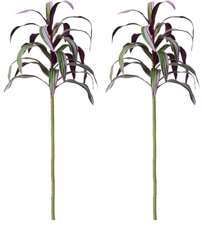 2 Stück Künstliche Bambuspflanzenzweige, Künstliche Bambus-Grünpflanzen, Künstliche Sträucher, Pflanzen, Grüne Büsche für Zuhause, Hochzeit, Büro, Garten (2pcs)
