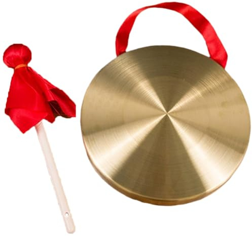 Gong Schlägel, 36 cm, Tam Tam Gong Spielhammer, Traditionelles Chinesisches Kupfer-schlaginstrument, Dekorativ Für Das Heimbüro